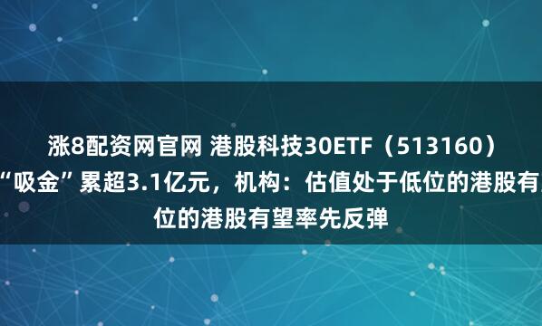 涨8配资网官网 港股科技30ETF（513160）近5日持续“吸金”累超3.1亿元，机构：估值处于低位的港股有望率先反弹
