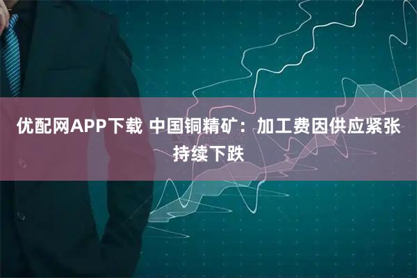 优配网APP下载 中国铜精矿：加工费因供应紧张持续下跌