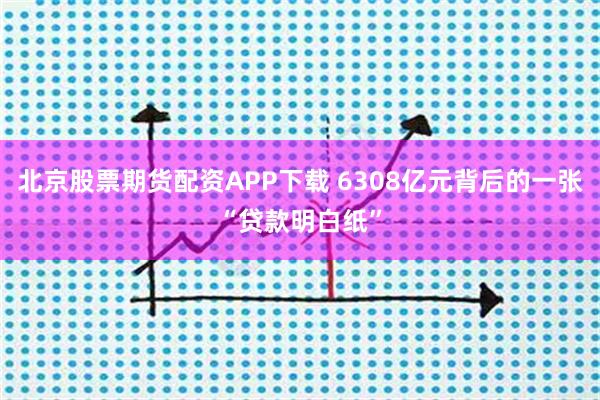 北京股票期货配资APP下载 6308亿元背后的一张“贷款明白纸”